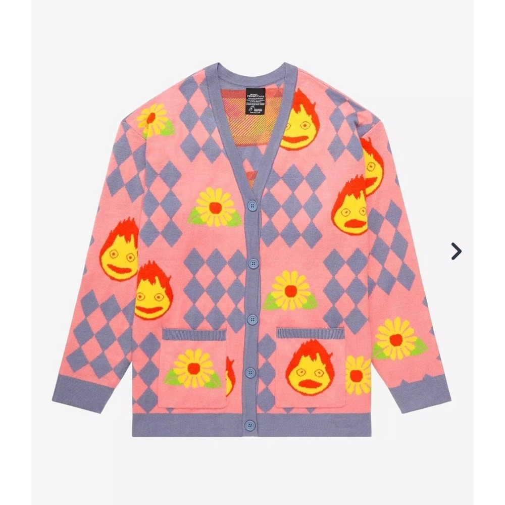 Her Universe Howl's Moving Castle Womens M Studio Diamonds & Calcife Cardigan